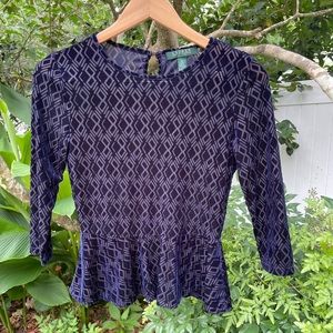 Ralph Lauren Peplum Blouse